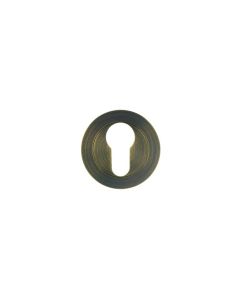 Rosso Tecnica Antique Brass Euro Escutcheon | RT001AB