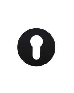 Matt Black Rosso Slim Euro Escutcheon | RT001-SLIM-PCB