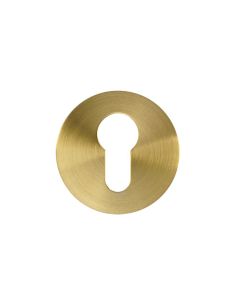 Satin Brass PVD Rosso Slim Euro Escutcheon | RT001-SLIM-PVDSB
