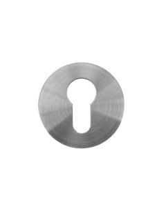 Satin Stainless Steel Rosso Slim Euro Escutcheon | RT001-SLIM-SSS
