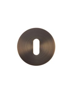 Antique Brass Rosso Slim Standard Key Escutcheon | RT002-SLIM-AB