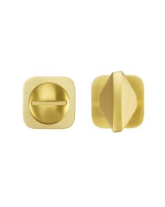 PVD Satin Brass Rosso Mini Squircle Turn & Release 