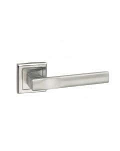 Set Status Satin Chrome Kansas Lever on Square Rose | S24SSC