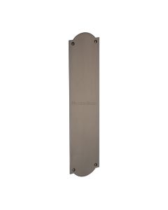 Heritage Brass Matt Bronze Shaped Fingerplate 305mm