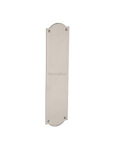 Heritage Brass Satin Nickel Shaped Fingerplate 305mm