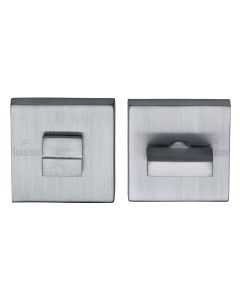 Satin Chrome Square Bathroom Turn & Release - SC-SQ4035