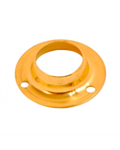 25mm Electro Brassed Wardrobe Rail Socket