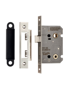 64mm Polished Nickel Easi T Bathroom Lock | BAE5025PN 