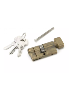 From the Anvil Aged Brass 30/30 5pin Euro Cylinder/Thumbturn KA | 45867