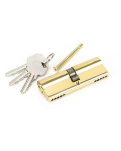 From the Anvil 90mm Lacquered Brass 5pin Euro Cylinder 45/45 | 46242