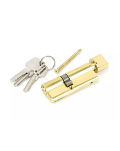 From the Anvil 80mm Lacquered Brass Euro Cylinder & Thumbturn 35/45T | 46263