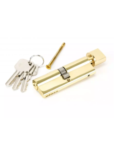 From the Anvil Lacquered Brass 45/45 5pin Euro Cylinder/Thumbturn | 46266