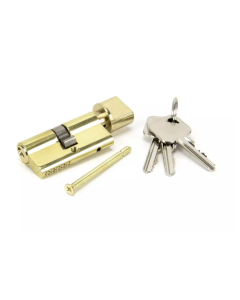 From the Anvil Lacquered Brass 30/30 5pin Euro Cylinder/Thumbturn KA | 46269