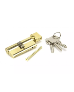 From the Anvil Lacquered Brass 35/35 5pin Euro Cylinder/Thumbturn | 91869