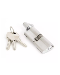 From the Anvil Satin Chrome 40/40 5pin Euro Cylinder/Thumbturn KA | 46277