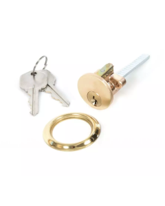 From the Anvil Polished Brass Rim Cylinder KA | 91119
