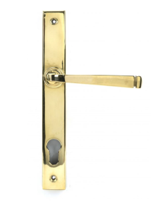 Polished Brass Avon Slimline Lever Espag. Lock Furniture | 46548
