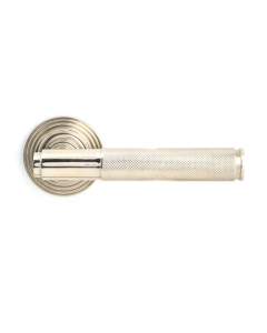 Polished Nickel Brompton Sprung Lever on Beehive rose | 45669