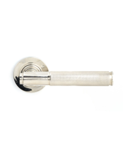 Polished Nickel Brompton Sprung Lever on Plain rose | 45667