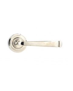 Set From the Anvil Polished Nickel Avon Lever on Art Deco rose | 45620