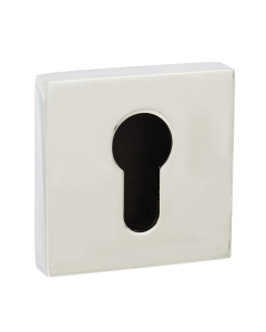Senza Pari Polished Chrome Square Euro Escutcheon | SPESCECP