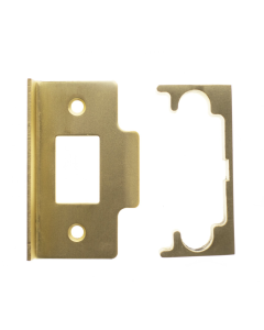 Atlantic Satin Brass CE Certifire Tubular Latch Rebate Set | ALREBCESB