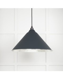 From the Anvil Hammered Nickel Hockley Pendant in Soot | 45433SO