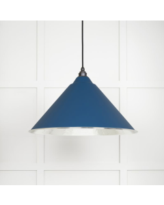 From the Anvil Hammered Nickel Hockley Pendant in Upstream | 45433U