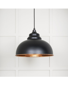From the Anvil Hammered Copper Harborne Pendant in Elan Black | 49501EB