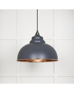 From the Anvil Smooth Copper Harborne Pendant in Slate | 49501SSL