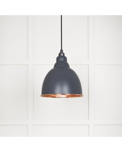 From the Anvil Smooth Copper Brindley Pendant in Slate | 49500SSL
