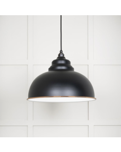 From the Anvil White Gloss Harborne Pendant in Elan Black | 49508EB
