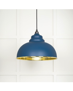 From the Anvil Hammered Brass Harborne Pendant in Upstream | 49521U