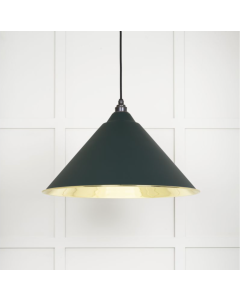 From the Anvil Smooth Brass Hockley Pendant in Dingle | 49524DI