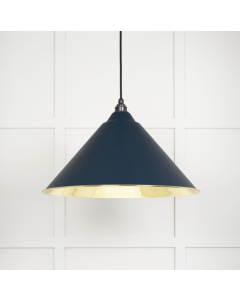 From the Anvil Smooth Brass Hockley Pendant in Dusk | 49524DU