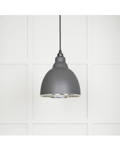 From the Anvil Hammered Nickel Brindley Pendant in Bluff | 49511BL