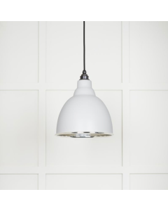 From the Anvil Hammered Nickel Brindley Pendant in Flock | 49511F