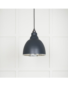 From the Anvil Hammered Nickel Brindley Pendant in Soot | 49511SO