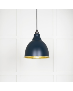 From the Anvil  Hammered Brass Brindley Pendant in Dusk | 49517DU