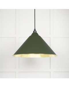 From the Anvil Smooth Brass Hockley Pendant in Heath | 49524H