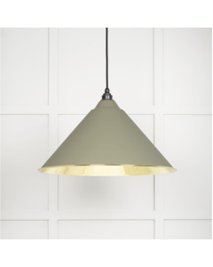 From the Anvil Smooth Brass Hockley Pendant in Tump | 49524TU