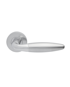Jigtech Polished / Satin Chrome Parma Lever on rose | JTC2065