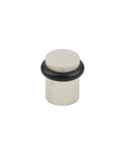 Burlington Polished Nickel Knurl Floor Mounted Door Stop | BUR964PN