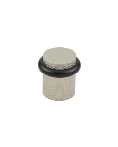 Burlington Satin Nickel Knurl Floor Mounted Door Stop | BUR964SN