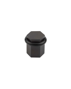 Burlington Dark Bronze Hexagonal Floor Mounted Door Stop | BUR965DB