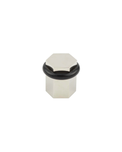 Burlington Polished Nickel Hexagonal Floor Mounted Door Stop | BUR965PN