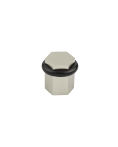 Burlington Satin Nickel Hexagonal Floor Mounted Door Stop | BUR965SN