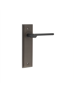 Set Burlington Dark Bronze Fitzrovia Lever on Latch Plate  | BUR15-450DB
