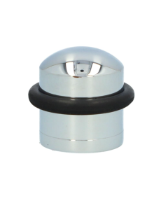 Alexander and Wilks Polished Chrome Dome Top Floor Mounted Door Stop | AW638PC
