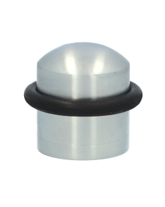 Alexander and Wilks Satin Chrome Dome Top Floor Mounted Door Stop | AW638SC